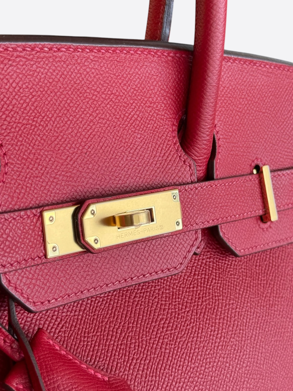Hermes Rouge Casaque Epsom & Gold Hardware Birkin 30