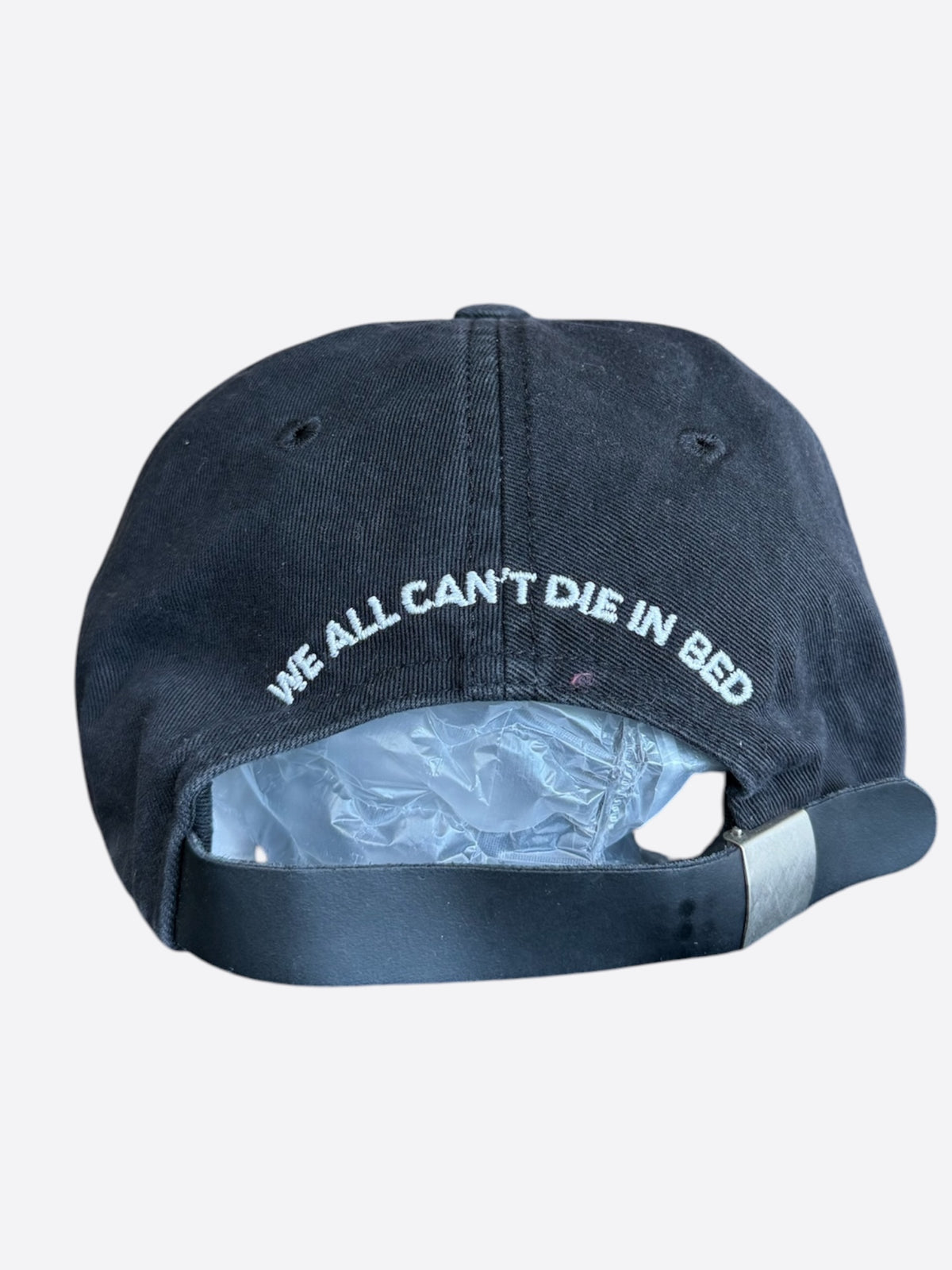 Enfants Riches Deprimes Black & White Die in Bed Embroidered Logo Hat