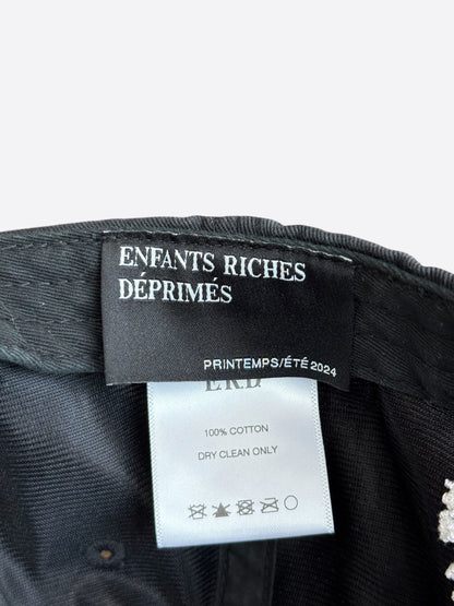 Enfants Riches Deprimes Black & White Die in Bed Embroidered Logo Hat