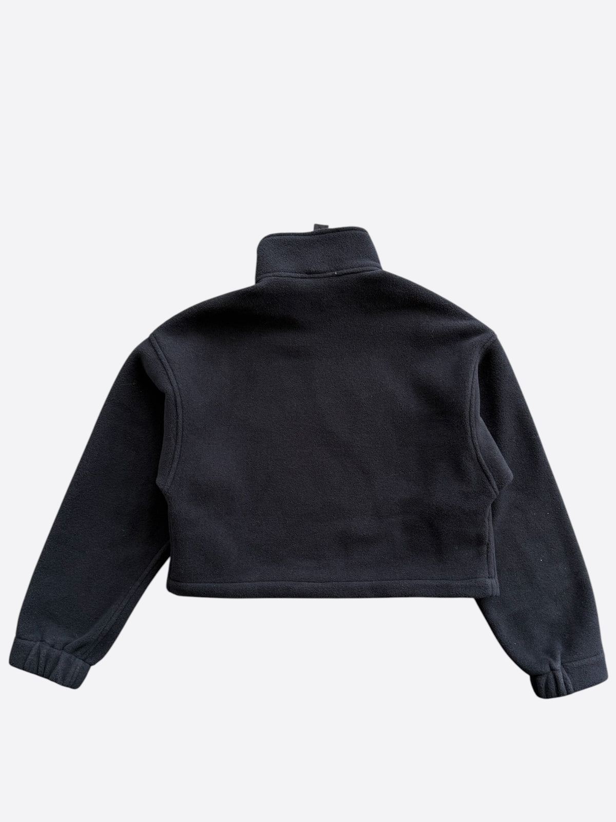 Chrome Hearts Black & White Horseshoe Logo Women's Fleece Quarter Zip Sweater