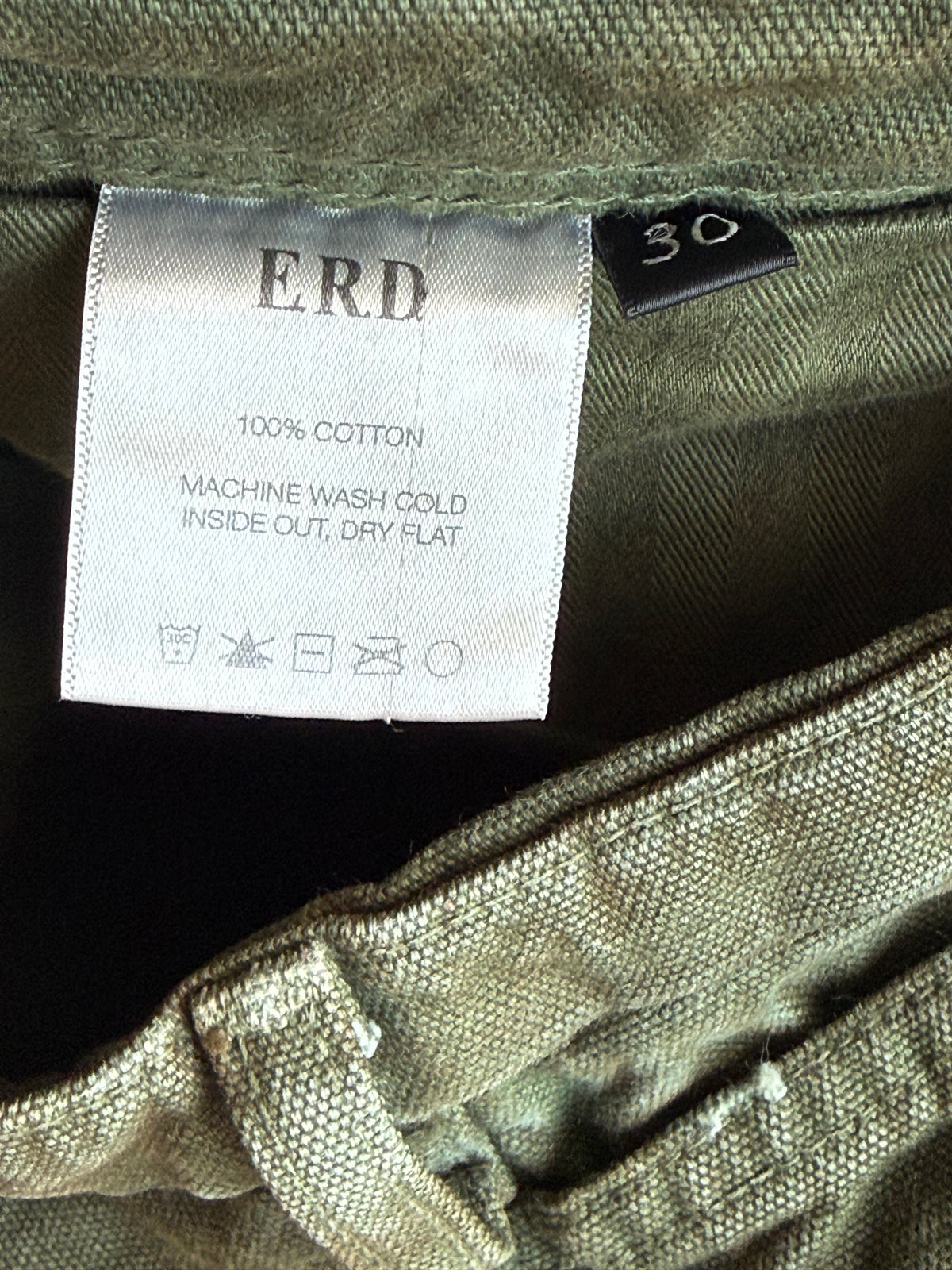 Enfants Riches Deprimes Olive Distressed Carpenter Pants