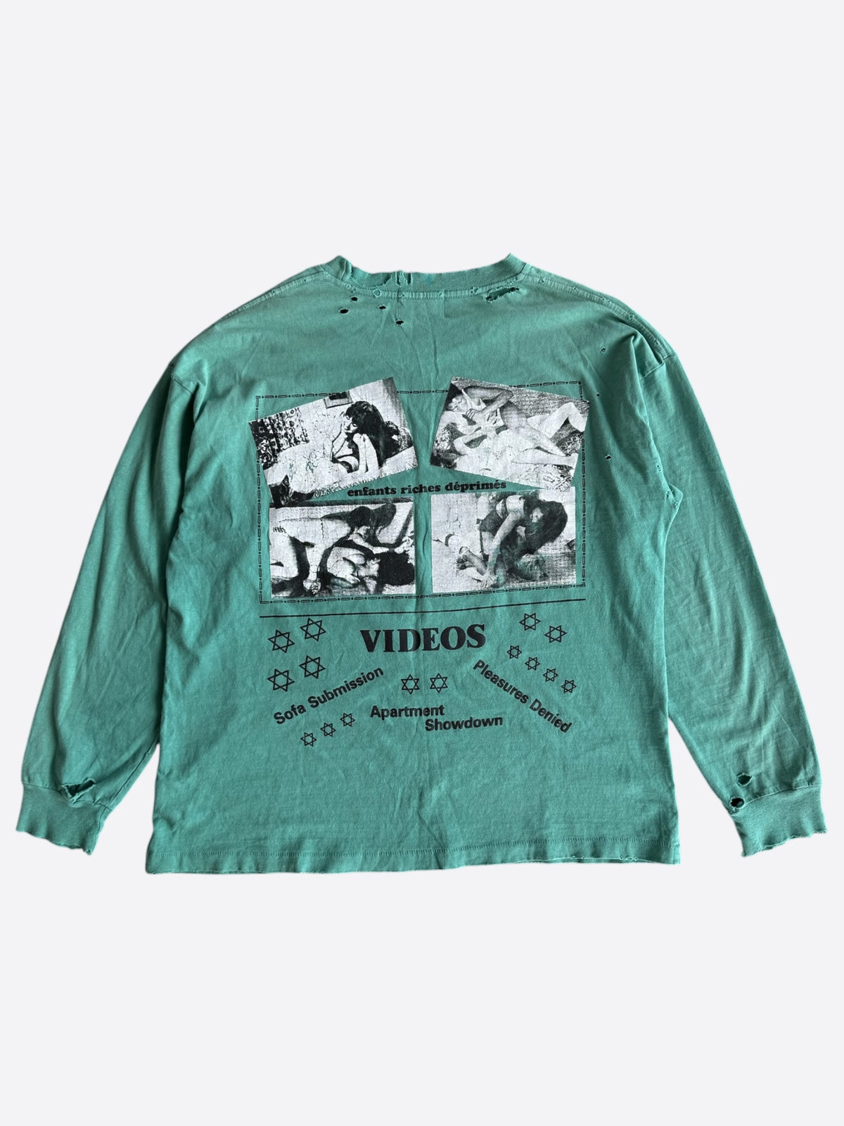 Enfants Riches Deprimes Teal Pleasures Denied Longsleeve T-Shirt