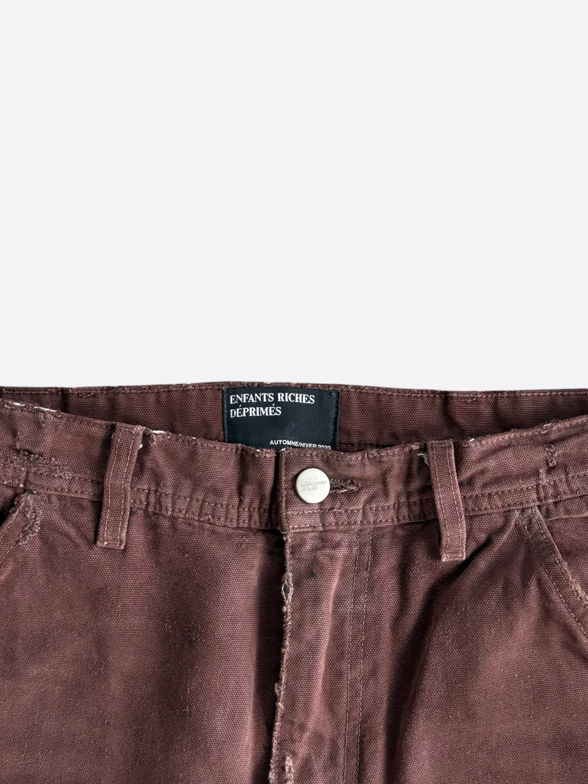 Enfants Riches Deprimes Brown Distressed Carpenter Pants