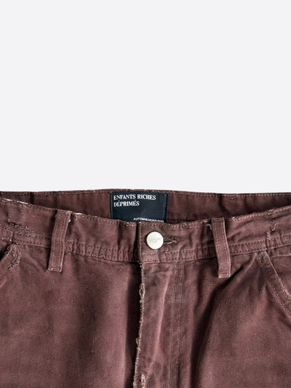 Enfants Riches Deprimes Brown Distressed Carpenter Pants