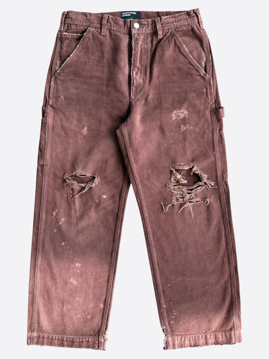 Enfants Riches Deprimes Brown Distressed Carpenter Pants