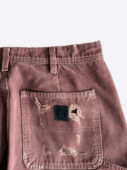 Enfants Riches Deprimes Brown Distressed Carpenter Pants
