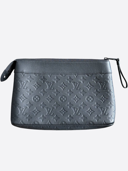 Louis Vuitton Black Shadow Monogram To-Go Pochette