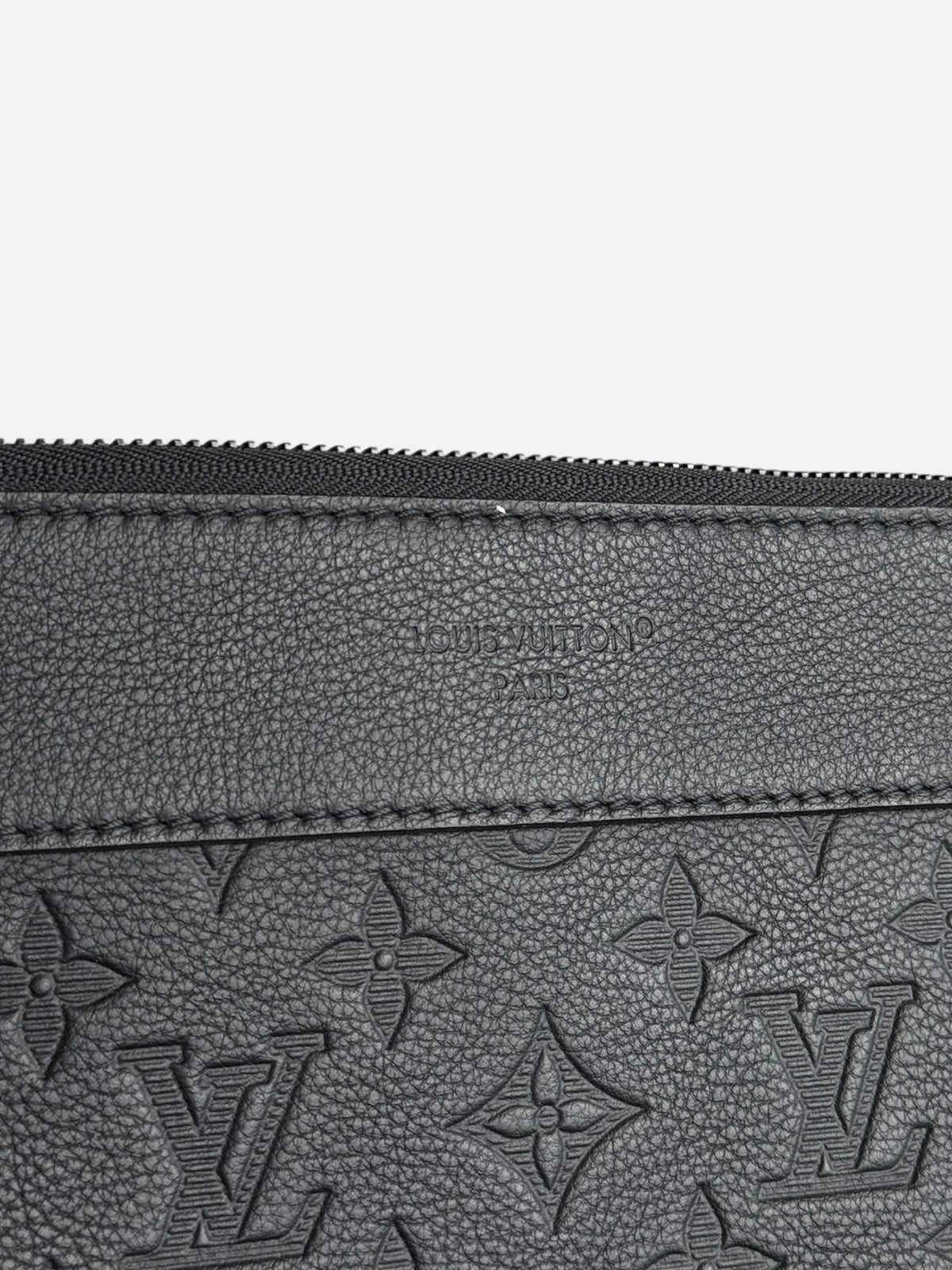 Louis Vuitton Black Shadow Monogram To-Go Pochette
