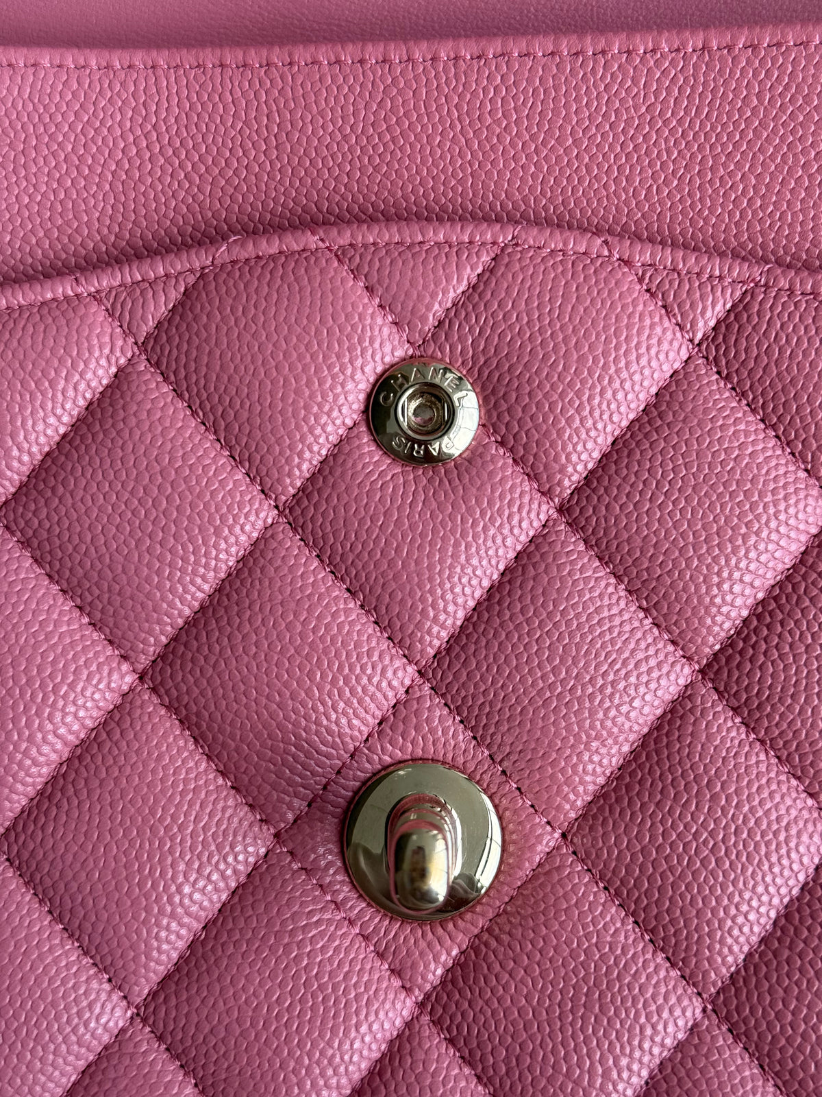 Chanel Pink Caviar Quilted Medium Flap Bag
