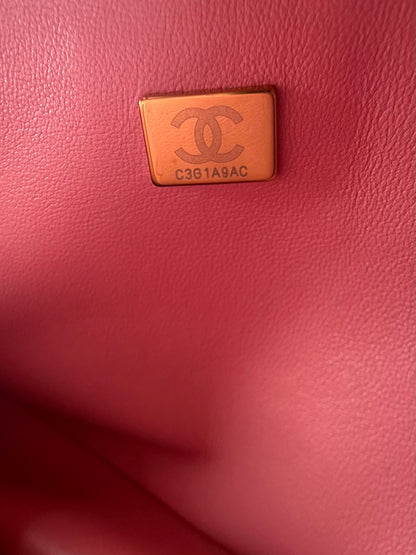 Chanel Pink Caviar Quilted Medium Flap Bag