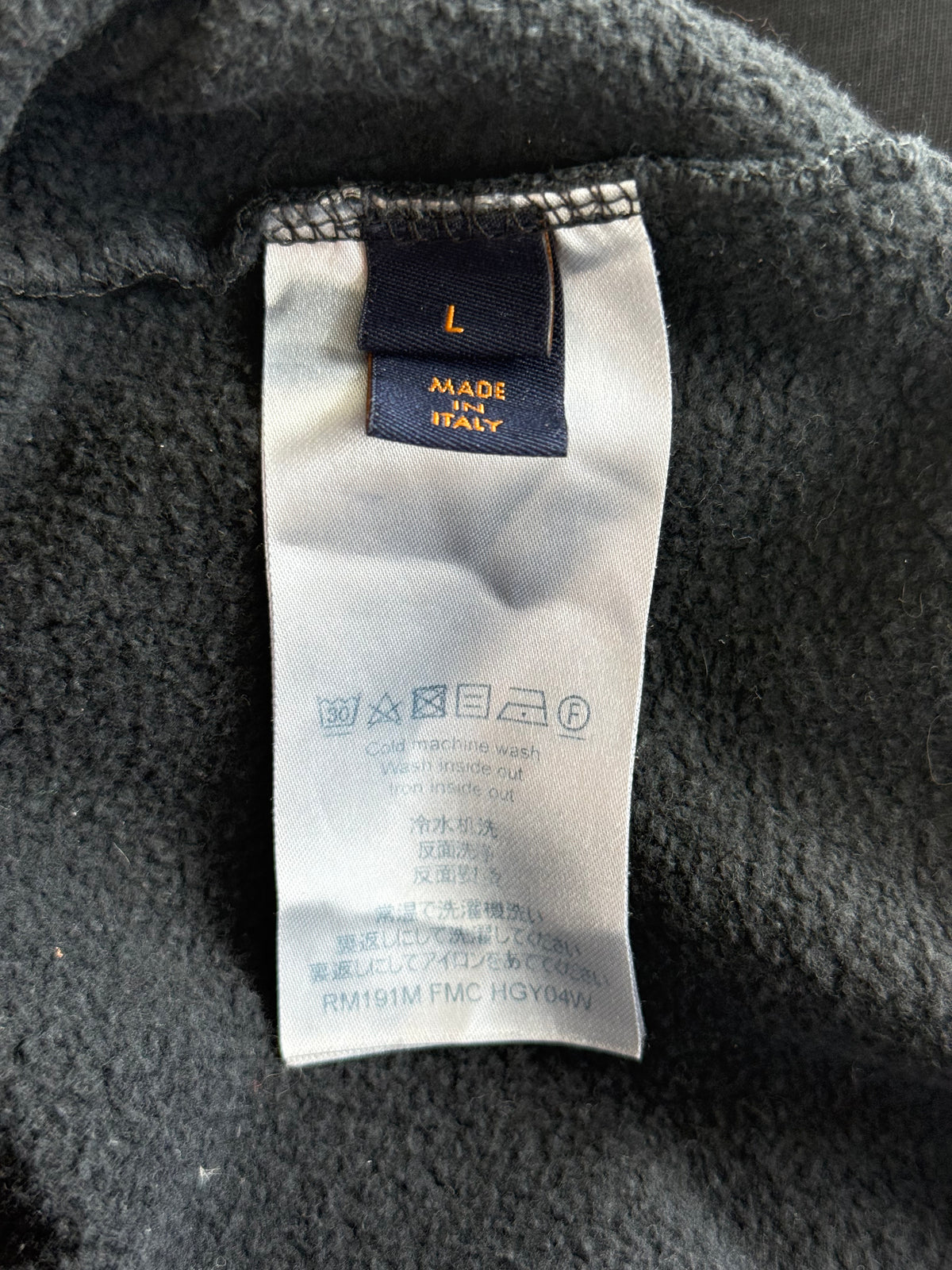 Louis Vuitton Black Reflective Sleeves Gravity Hoodie
