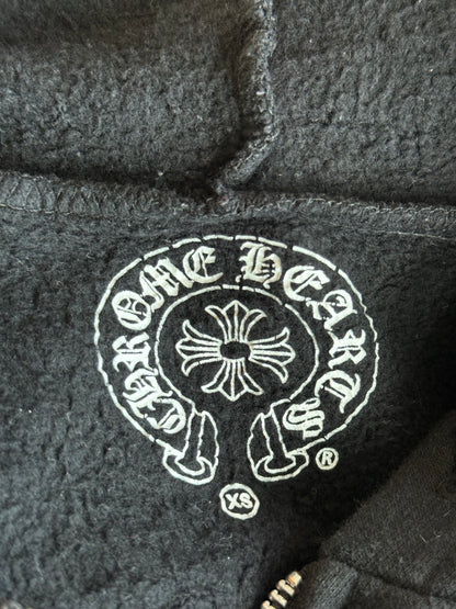Chrome Hearts Black Cross Graveyard Zip Up Hoodie