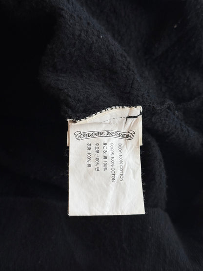 Chrome Hearts Black Cross Graveyard Zip Up Hoodie