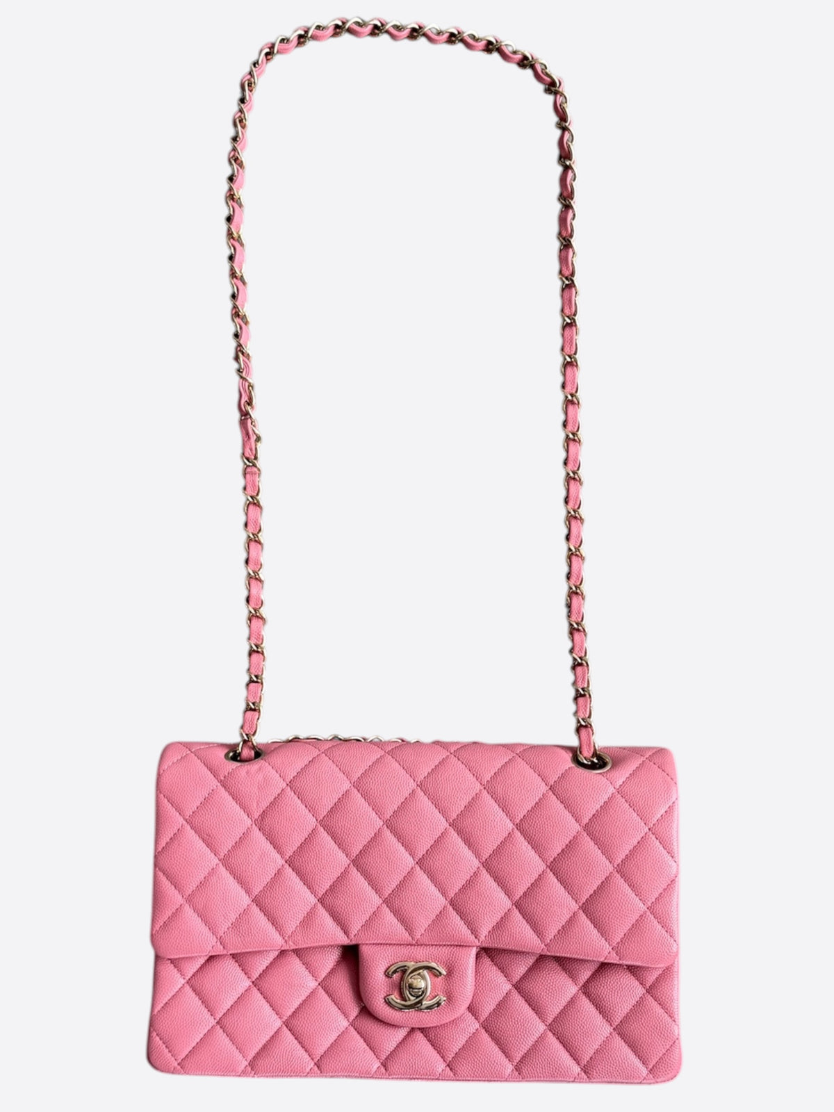 Chanel Pink Caviar Quilted Medium Flap Bag