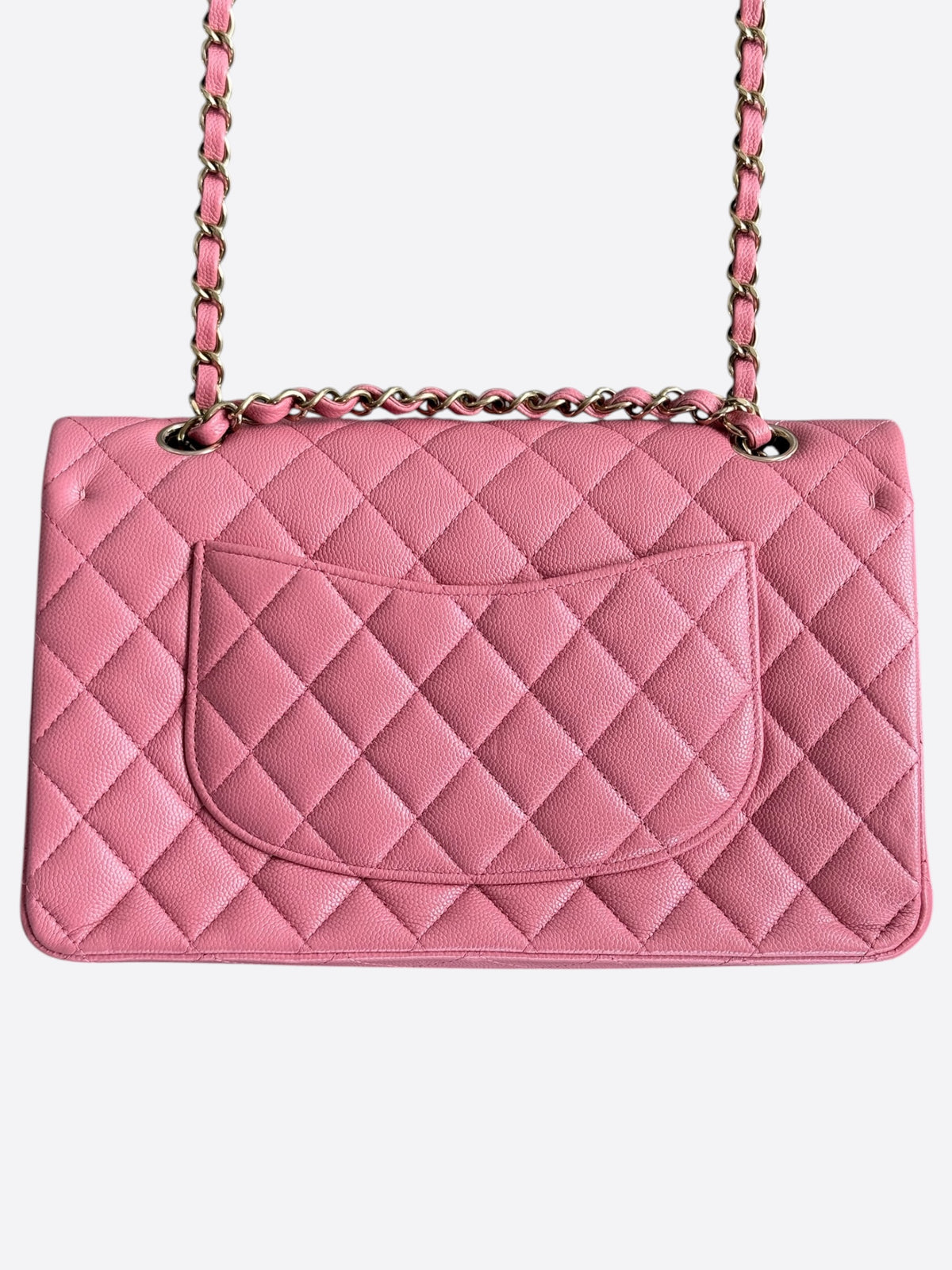 Chanel Pink Caviar Quilted Medium Flap Bag