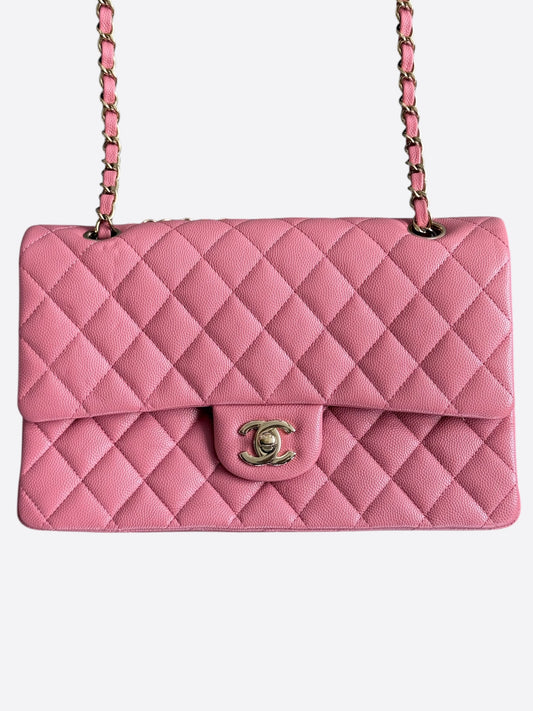 Chanel Pink Caviar Quilted Medium Flap Bag