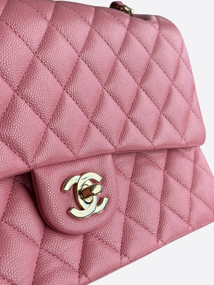Chanel Pink Caviar Quilted Medium Flap Bag
