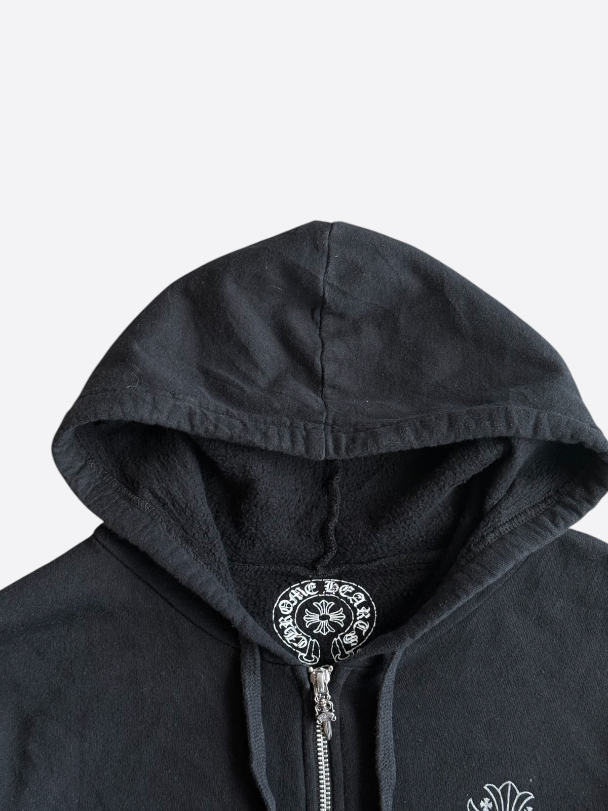 Chrome Hearts Black Cross Graveyard Zip Up Hoodie