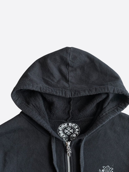 Chrome Hearts Black Cross Graveyard Zip Up Hoodie