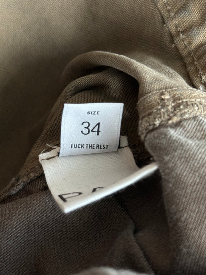 Paly Brown Been Thru It Waxed Carpenter Pants