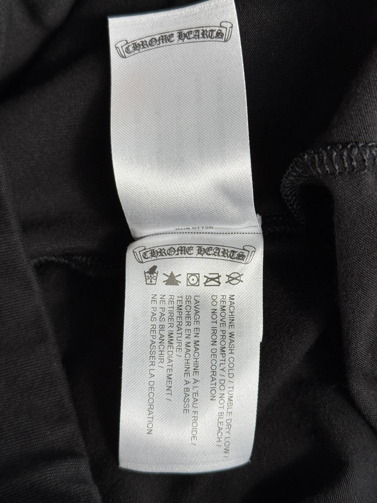 Chrome Hearts Black & White Horseshoe Logo Leggings