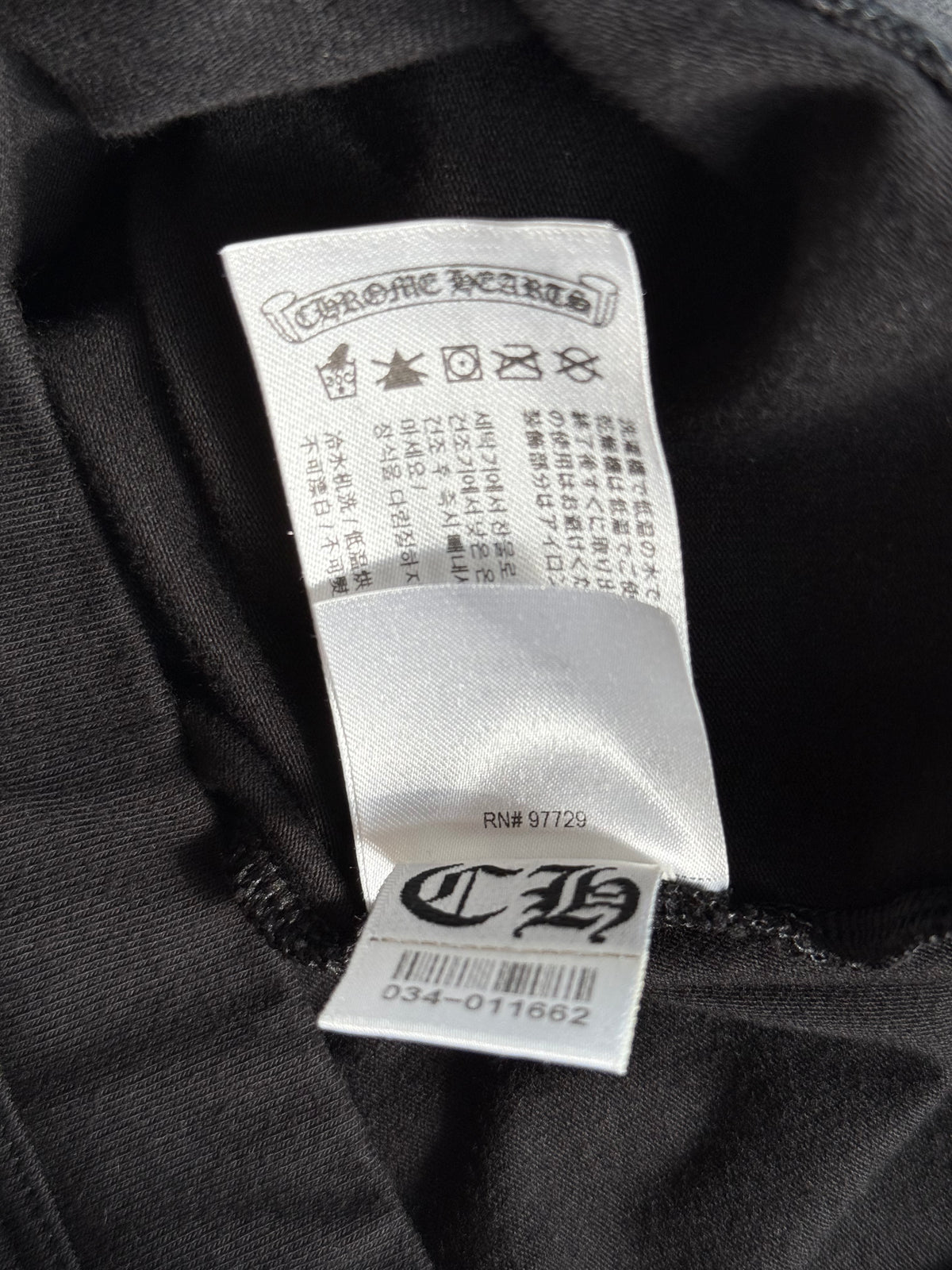 Chrome Hearts Black & White Horseshoe Logo Leggings