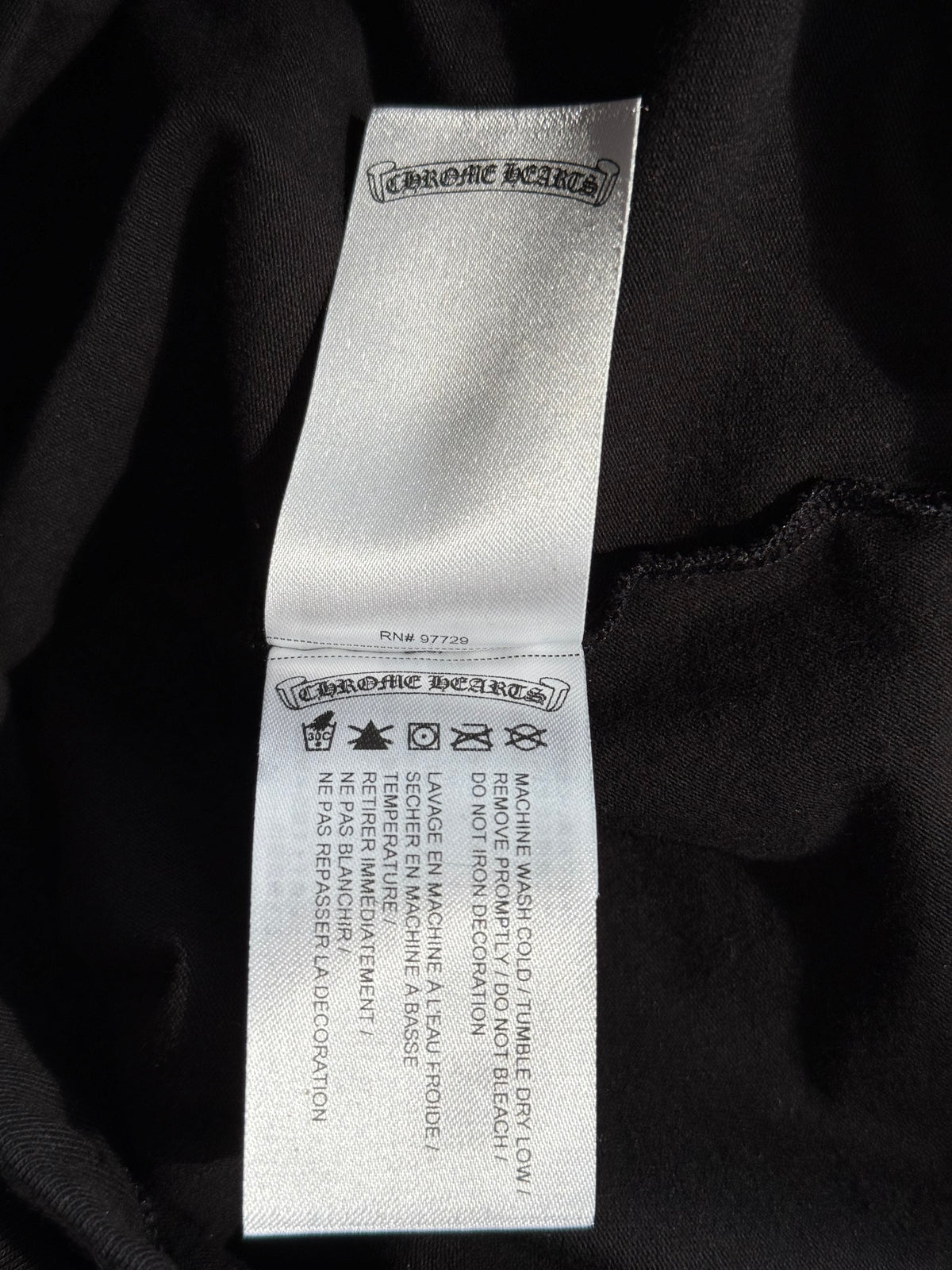 Chrome Hearts Black & White Horseshoe Logo Leggings