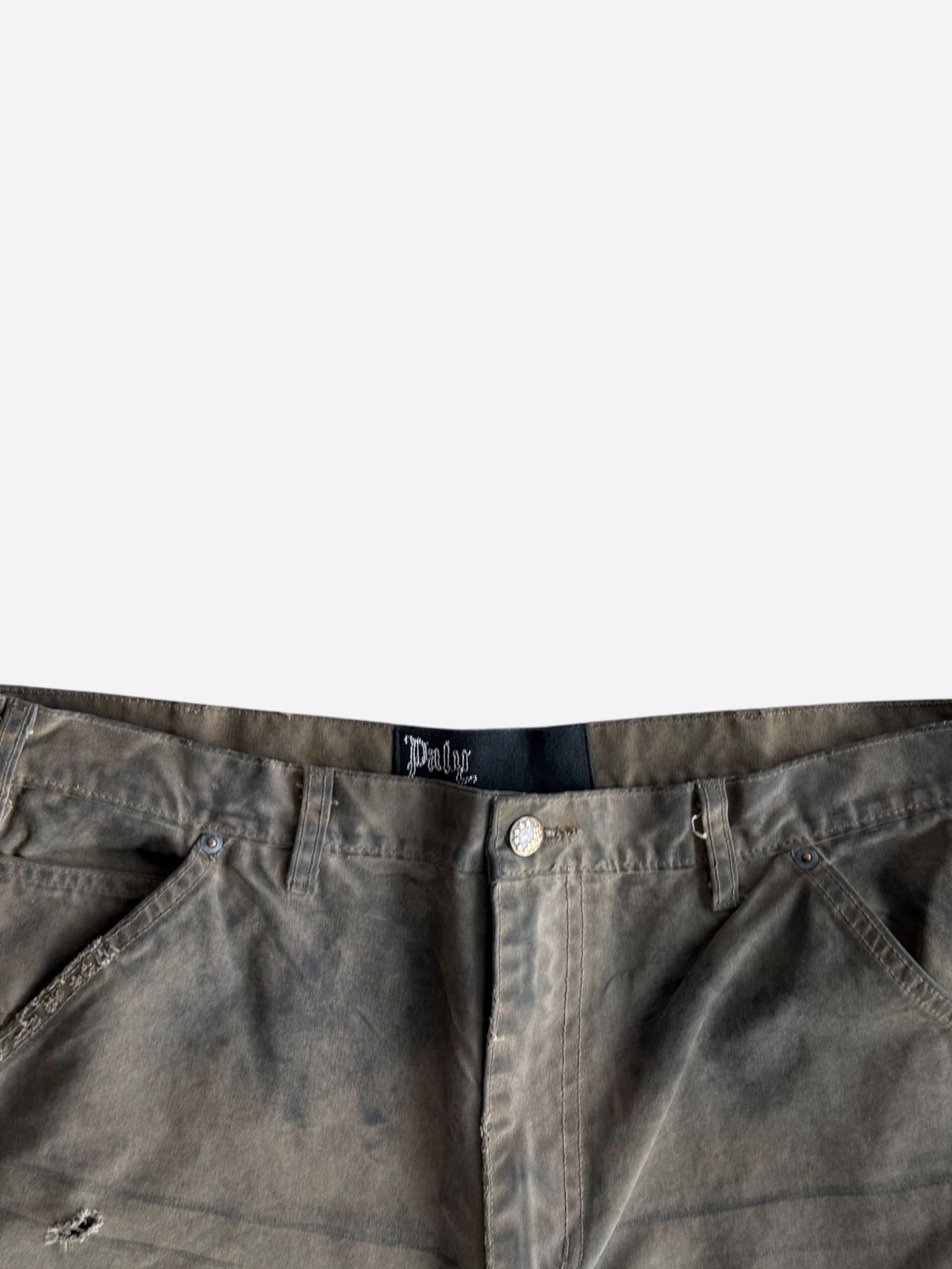 Paly Brown Been Thru It Waxed Carpenter Pants