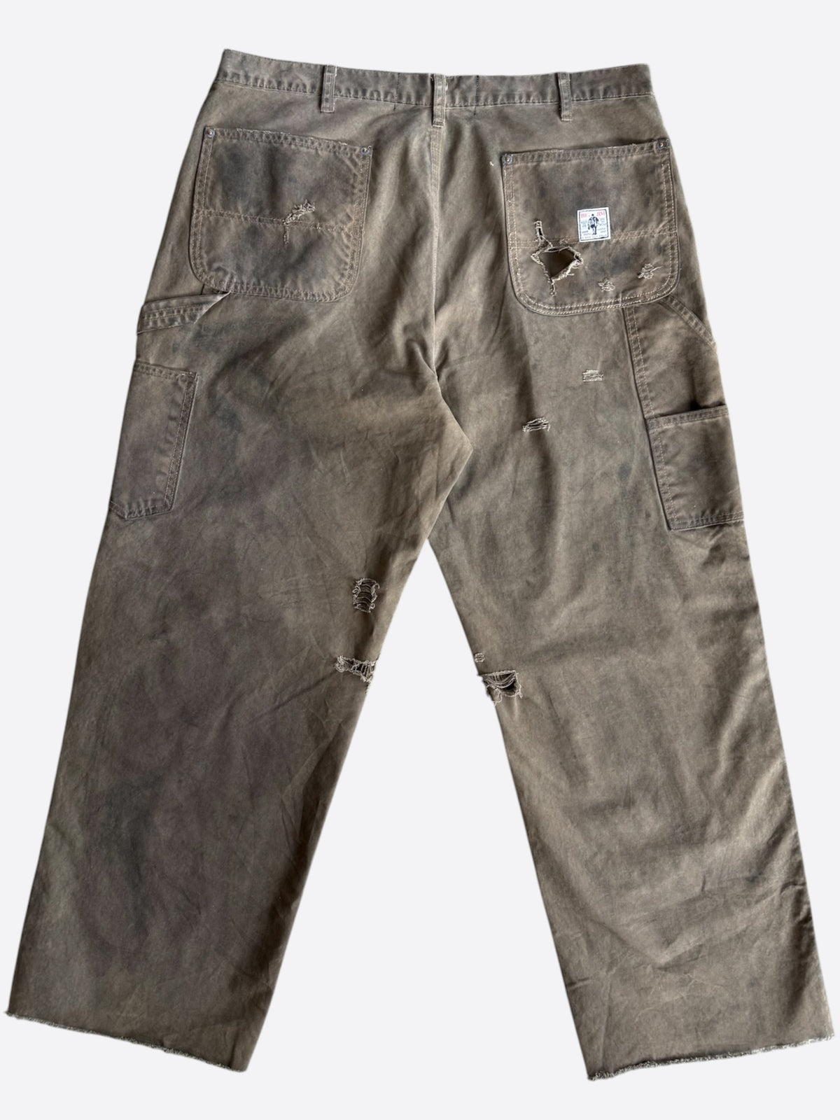 Paly Brown Been Thru It Waxed Carpenter Pants