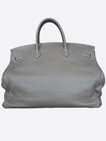 Hermes Etoupe Togo & Palladium Hardware HAC Birkin 50