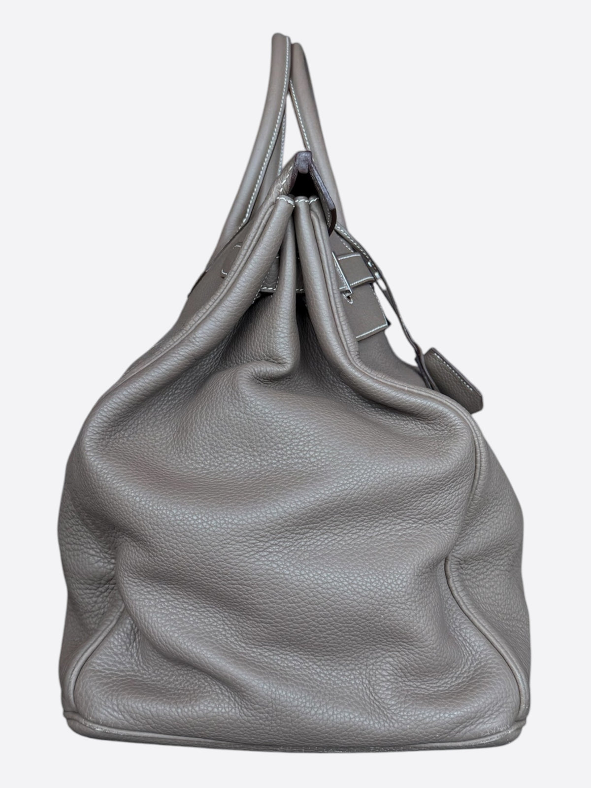 Hermes Etoupe Togo & Palladium Hardware HAC Birkin 50