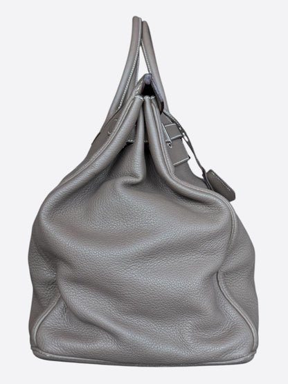 Hermes Etoupe Togo & Palladium Hardware HAC Birkin 50