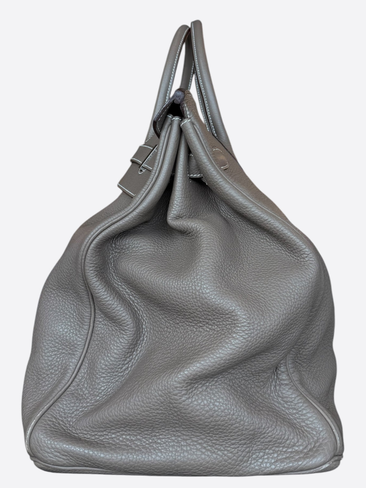 Hermes Etoupe Togo & Palladium Hardware HAC Birkin 50