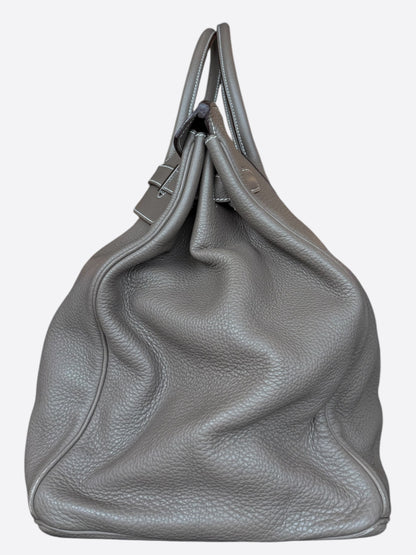 Hermes Etoupe Togo & Palladium Hardware HAC Birkin 50
