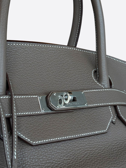 Hermes Etoupe Togo & Palladium Hardware HAC Birkin 50