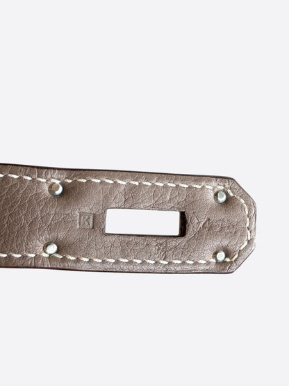 Hermes Etoupe Togo & Palladium Hardware HAC Birkin 50