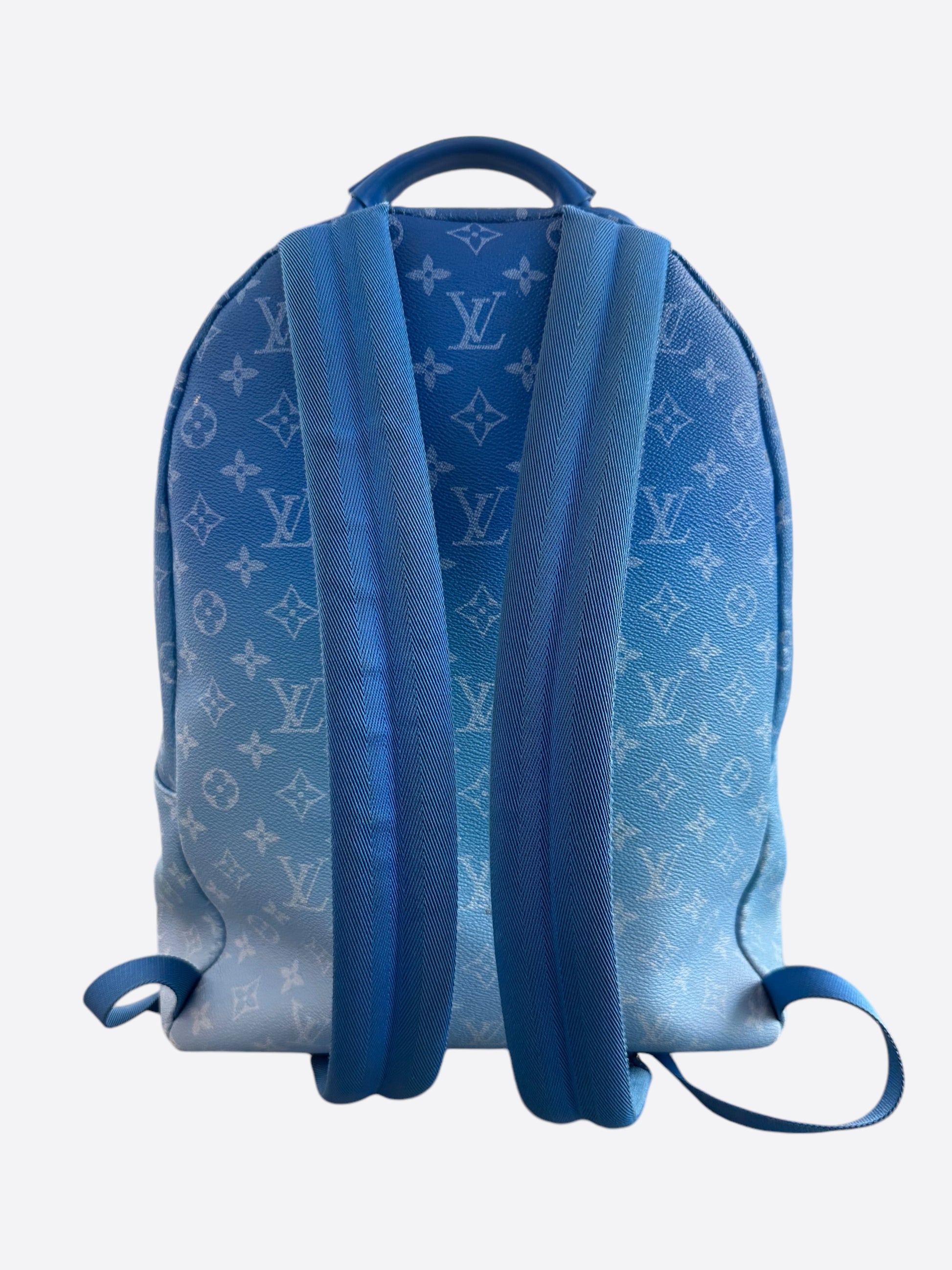 louis vuitton children's backpack Louis Vuitton Blue & White Cloud Monogram Backpack – Savonches