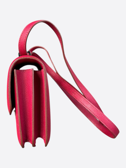 Hermes Rouge Epsom Constance Wallet on the Go
