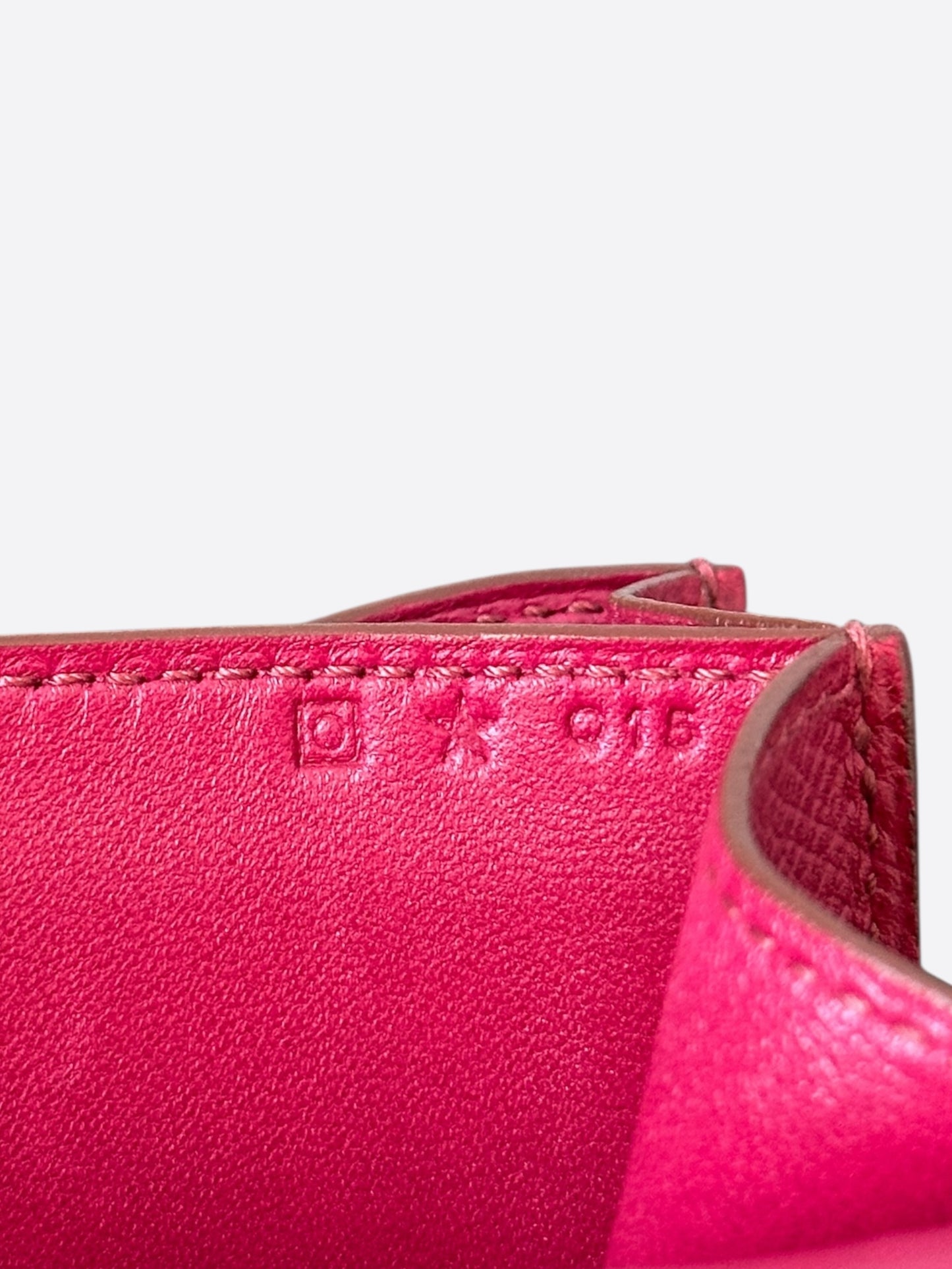 Hermes Rouge Epsom Constance Wallet on the Go