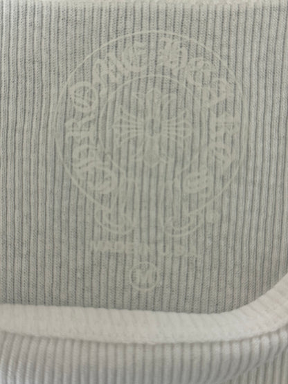 Chrome Hearts White & Pink T-Bar Logo Tank Top