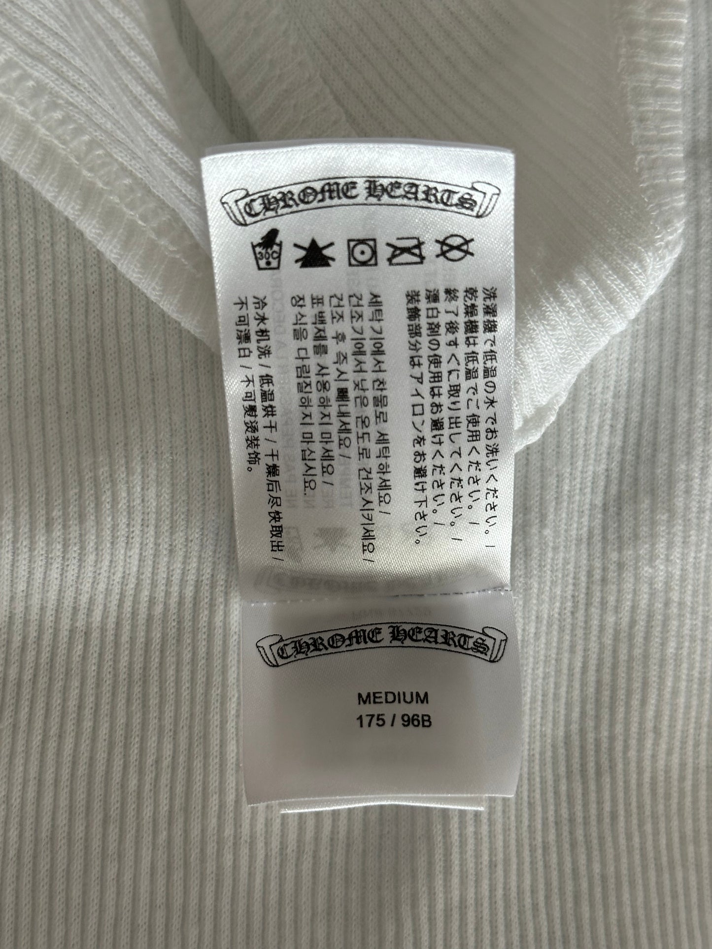 Chrome Hearts White & Pink T-Bar Logo Tank Top