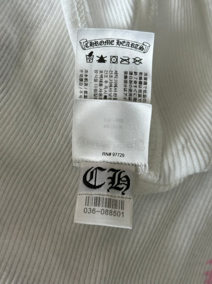 Chrome Hearts White & Pink T-Bar Logo Tank Top