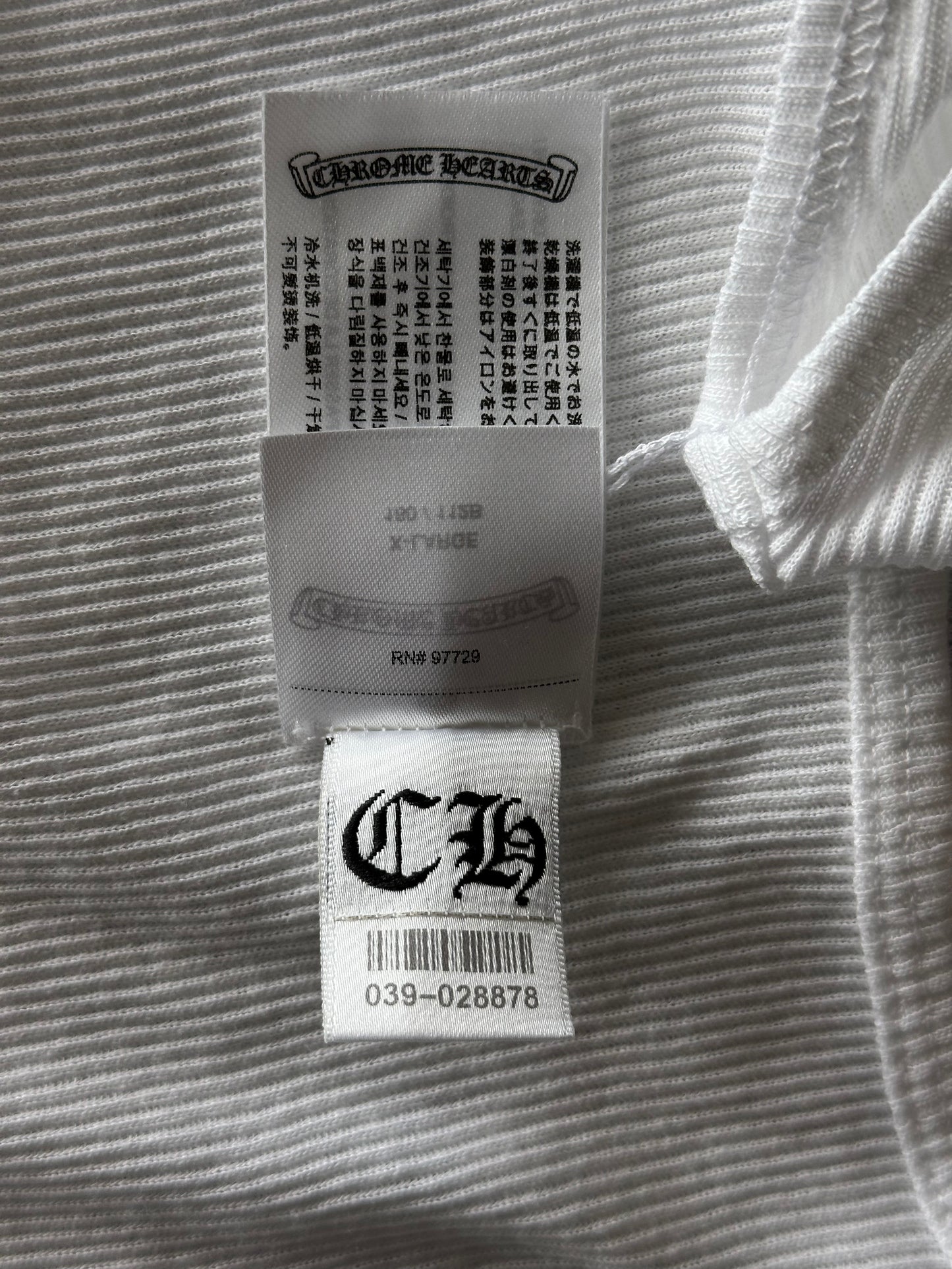 Chrome Hearts White & Pink T-Bar Logo Tank Top