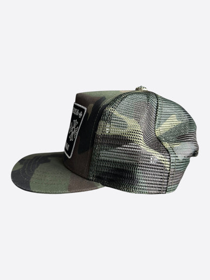 Chrome Hearts Green Camouflage Trucker Hat