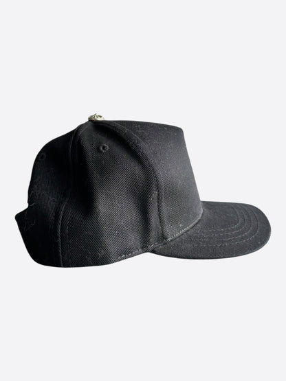 Chrome Hearts Black Embroidered Cross Logo Hat