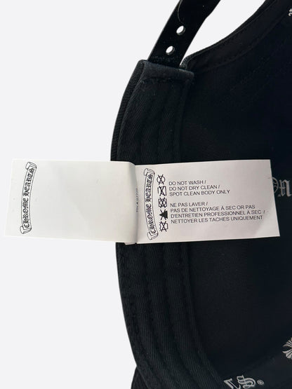 Chrome Hearts Black Embroidered Cross Logo Hat