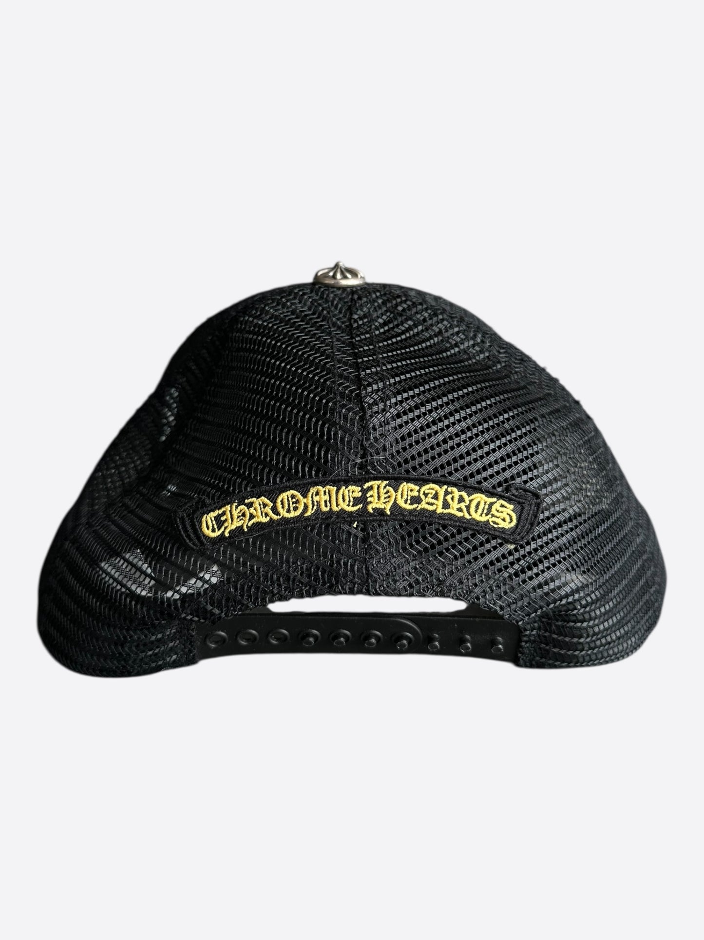 Chrome Hearts Black & Yellow Cross Logo Hat