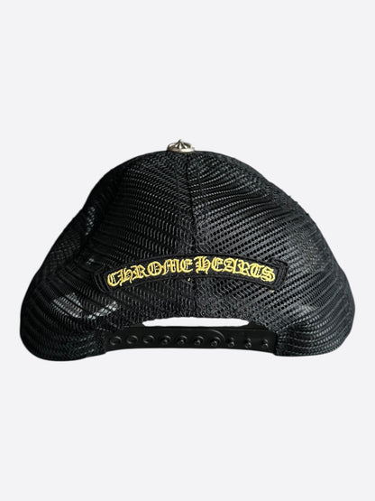 Chrome Hearts Black & Yellow Cross Logo Hat