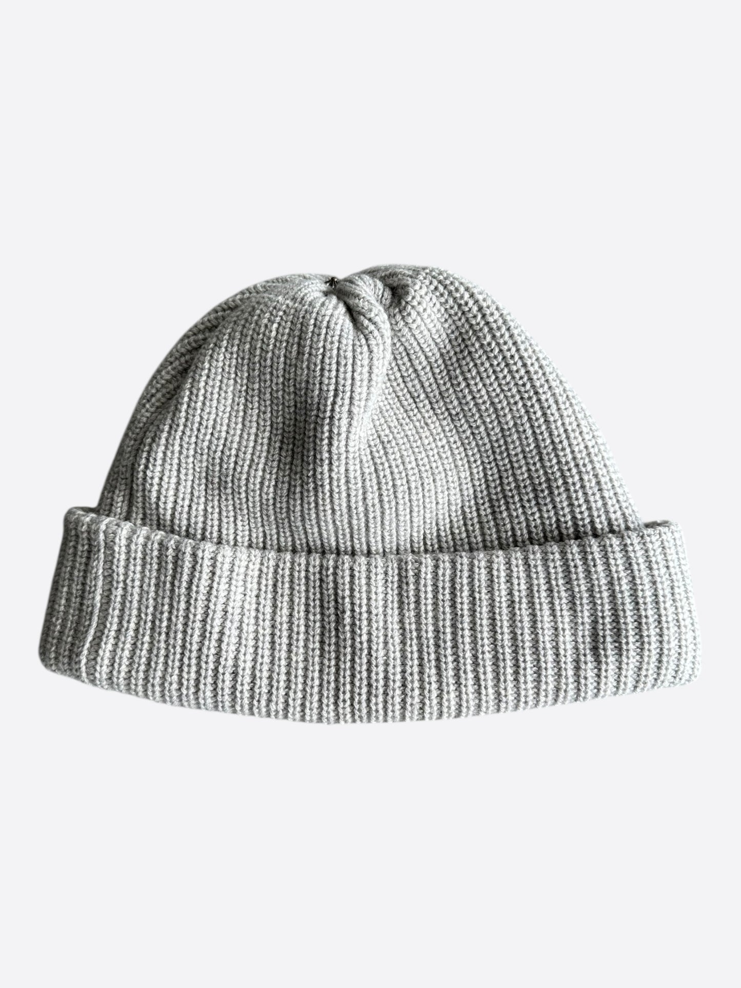 Chrome Hearts Grey & White Triple Star Patch Cashmere Beanie