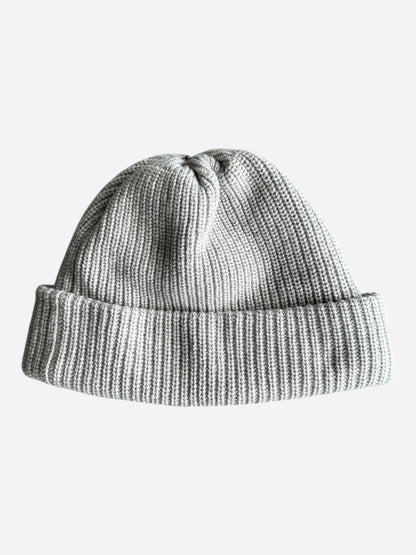 Chrome Hearts Grey & White Triple Star Patch Cashmere Beanie